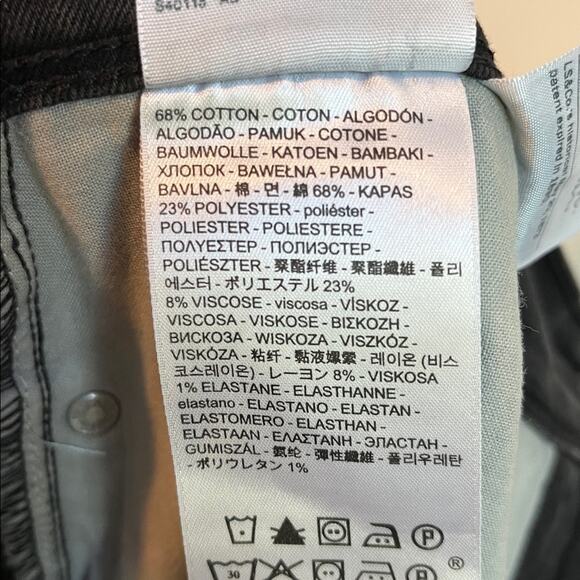 Levi’s 512 Women’s Size 16 Perfectly Slimming Black Bootcut Jeans - Picture 9 of 11